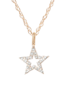 Stone And Strand Women's 10k Yellow Gold & Diamond Star Pendant Necklace