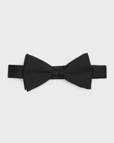 Paul Stuart Silk Bow Tie In Black