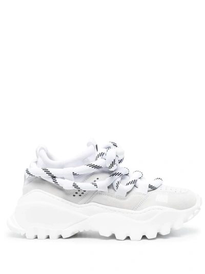 Ami Alexandre Mattiussi Otto Chunky-laces Sneakers In White