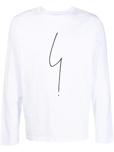 Agnès B. Coulos Long-sleeved T-shirt In White