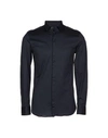 Emporio Armani Solid Color Shirt In Dark Blue
