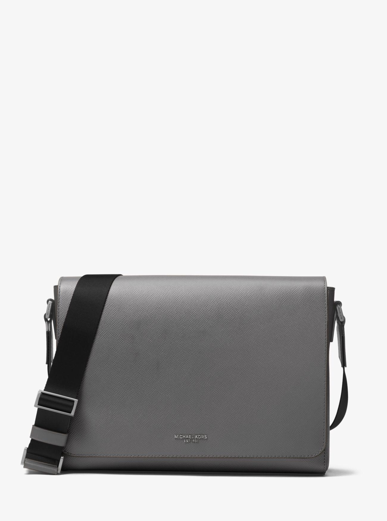 harrison medium leather messenger bag