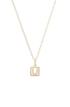 Stone And Strand Diamond Baby Block Necklace In Yellow Gold - U