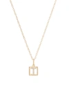 Stone And Strand Diamond Baby Block Necklace In Yellow Gold - T