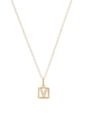 Stone And Strand Diamond Baby Block Necklace In Yellow Gold - V