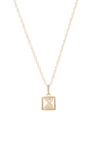 Stone And Strand Diamond Baby Block Necklace In Yellow Gold - Z
