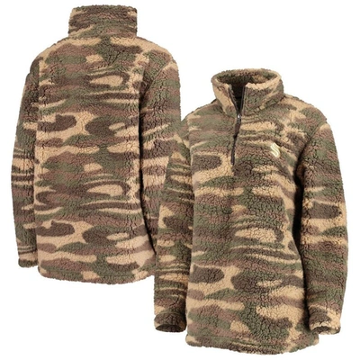 G-iii Sports By Carl Banks Camo Seattle Kraken Sherpa Quarter-zip Jacket