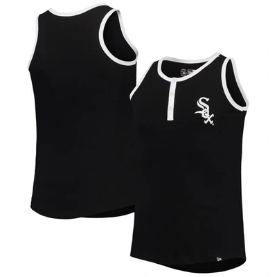 New Era Kids' Girls Youth  Black Chicago White Sox Henley Tank Top