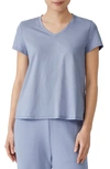 Eileen Fisher Organic Cotton V-neck T-shirt In Delphine