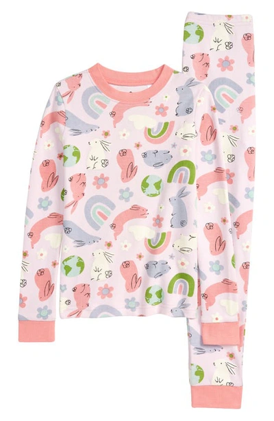 Tucker + Tate Kids' Glow In Pink Snow Rainbow Bunny Glow