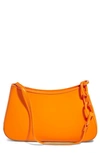 House Of Want Newbie Vegan Leather Shoulder Bag In Orange