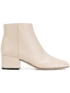 Sergio Rossi Zipped Ankle Boots In Neutrals