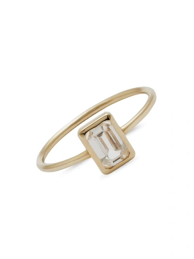Loren Stewart Women's 14k Gold & Emerald-cut White Topaz Ring