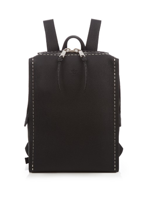 Fendi Selleria Roman Leather Backpack 