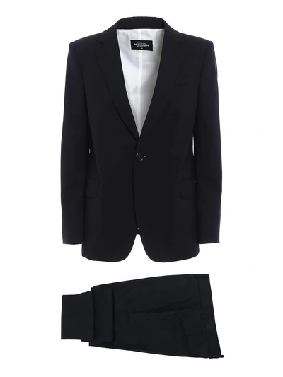 Dsquared2 Virgin Wool Two-piece Suit In Black