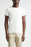 Moncler Stretch Cotton Jersey T-shirt In White