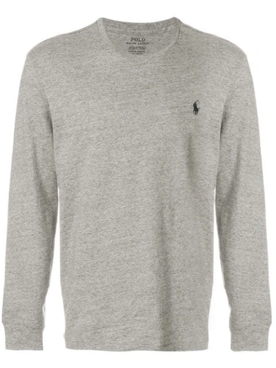 Polo Ralph Lauren Logo Embroidery Longsleeved T-shirt - Grey