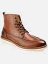 Thomas & Vine Thomas And Vine Mitchell Leather Moc Toe Ankle Boot In Brown
