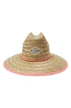 Billabong Tipton Straw Hat In Pink Sunset
