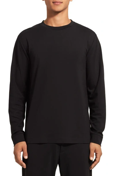 Theory Black Ryder Long Sleeve T-shirt