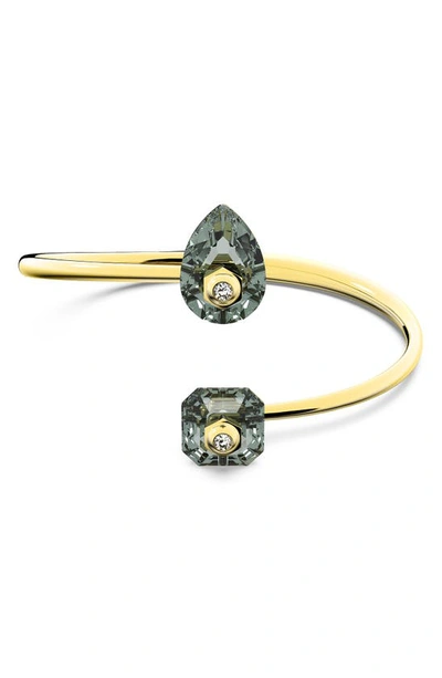 Swarovski Swaorvski Numina Bangle In Grey/ Gold-tone