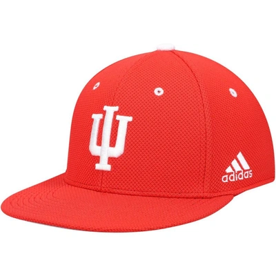 Adidas Originals Adidas Crimson Indiana Hoosiers On-field Baseball Fitted Hat
