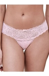 Skarlett Blue 'obsessed' Lace Thong In Chiffon / White