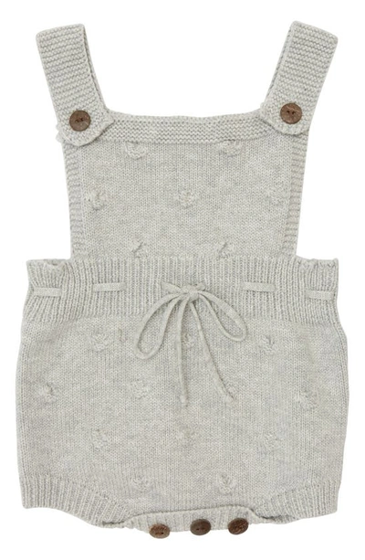 Ashmi And Co Babies' Emma Knit Cotton Romper In Grey