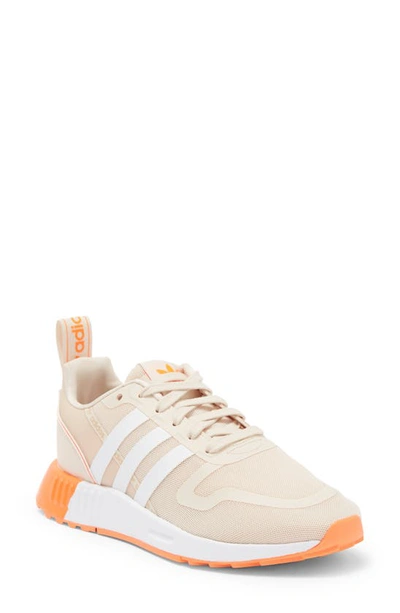 Adidas Originals Multix Sneaker In Linen/ White/ Solar Orange