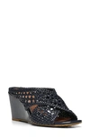 Donald Pliner Parisas Wedge Sandal In Navy