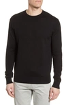 Peter Millar Crown Crewneck Sweater In Black