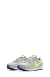 Nike Kids' Md Valiant Sneaker In Grey/ Volt/ Royal/ White