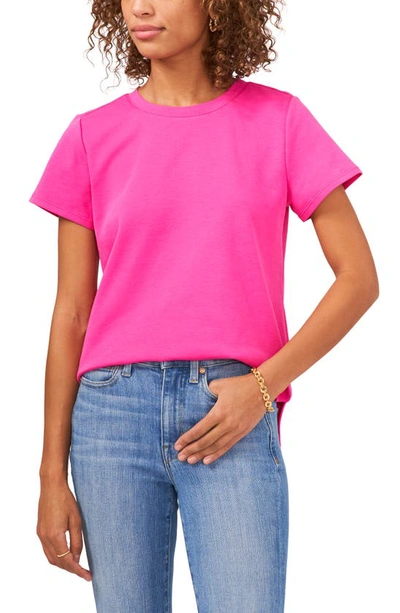 Vince Camuto Short Sleeve T-shirt In Hot Pink