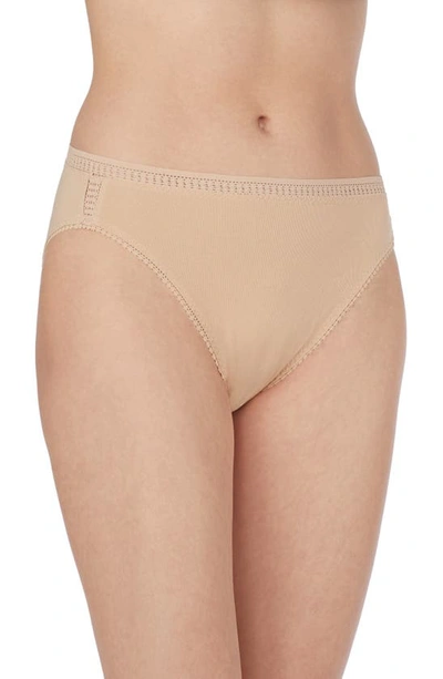 On Gossamer 'cabana' High Cotton Briefs In Champagne