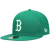 New Era Kelly Green Boston Red Sox White Logo 59fifty Fitted Hat