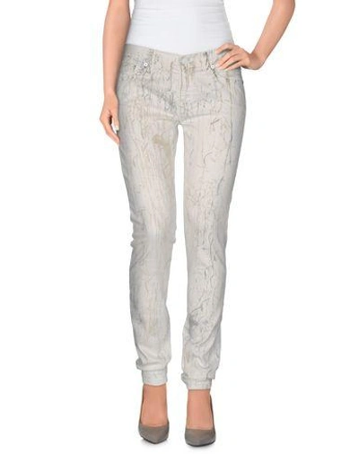 7 For All Mankind Casual Pants In Ivory
