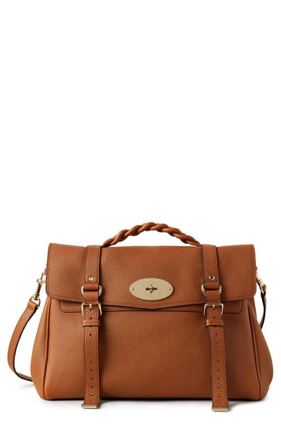 Mulberry Oversize Alexa Leather Satchel In Chestnut