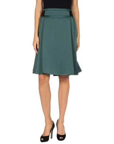 Armani Collezioni Knee Length Skirt In Green