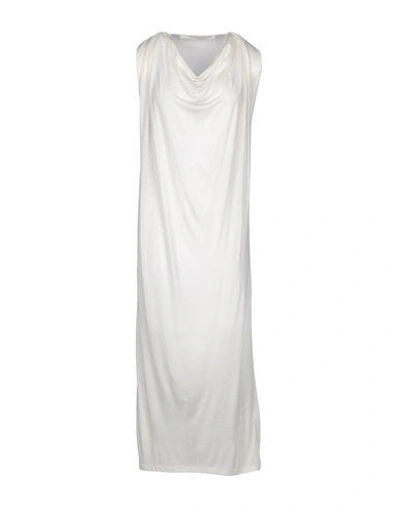 Isabel Benenato Midi Dress In White