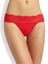 Cosabella Dolce Low-rise Thong In Poinsettia