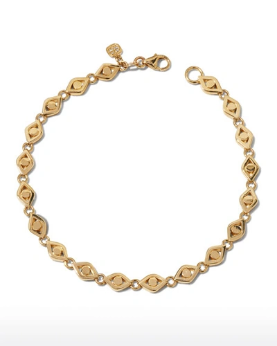 Sydney Evan Continuous Eye Link Bracelet In Gold