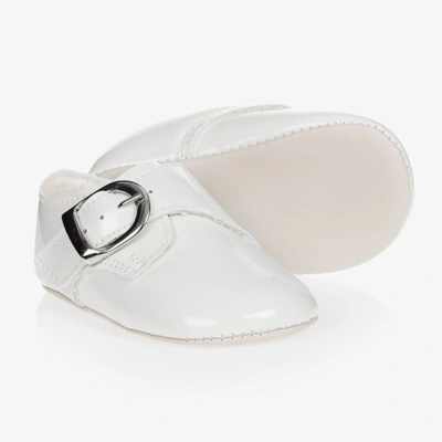 Early Days Baypods Babies' Boys White Patent Pre-walker Shoes