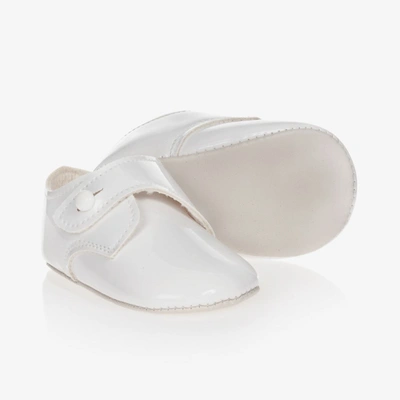 Early Days Baypods Babies' Boys White Patent Pre-walker Shoes