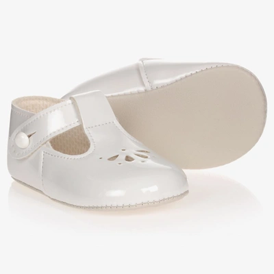 Early Days Baypods Babies' Girls White Patent Pre-walker Shoes