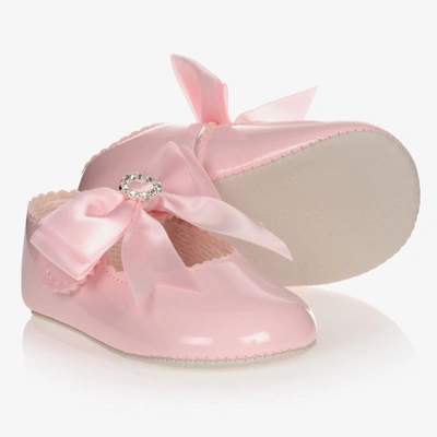Early Days Baypods Babies' Girls Pink Patent Pre-walker Shoes