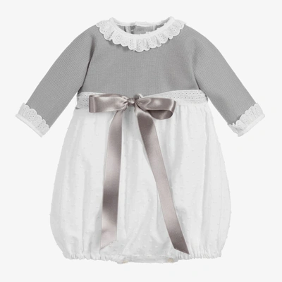 Ancar Babies' Girls Grey & White Knitted Shortie