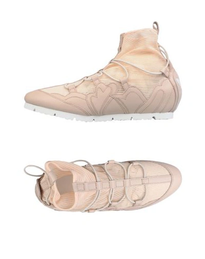 Emporio Armani Sneakers In Pastel Pink