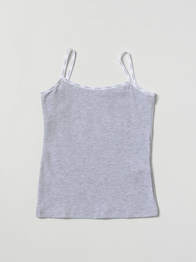 La Perla Kids' Girls Luxury Grey Cotton Vest