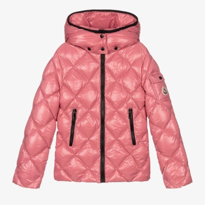 Moncler Teen Girls Pink Kamile Jacket | ModeSens