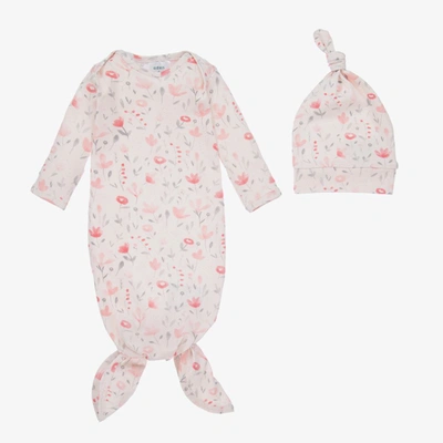 Aden + Anais Baby Pink Day Gown & Hat Set